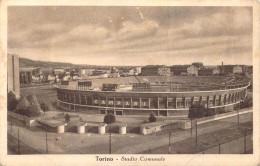 24168 " TORINO-STADIO COMUNALE " PANORAMA-PUBBLICITA' CAMPARIVERA FOTO-CART. SPED.1951 - Stadia & Sportstructuren