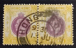 Hong Kong 1921 Yv.nr.126 In Paar  Used - Used Stamps