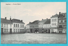 * Izegem - Iseghem (West Vlaanderen) * (Déposé Strobbe - Hoornaert) Grote Markt, Grand'Place, Square, Café Den Hert, TOP - Izegem