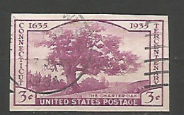 USA 1936 3rd Int. Phil. Exhibition Show Charter Oak Connecticut IMPERFORATED SC.#778a In VFU Condition - Blocks & Sheetlets