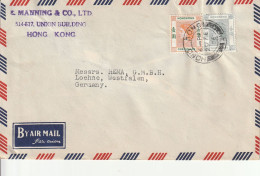 Hong Kong Lettre Pour L'Allemagne 1956 - Briefe U. Dokumente