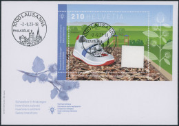 Suisse - 2023 - Klettverschluss - Block - Ersttagsbrief FDC ET - Ersttag Voll Stempel - Brieven En Documenten