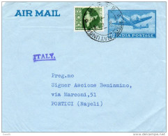 1963 LETTERA VIA AEREA - Lettres & Documents