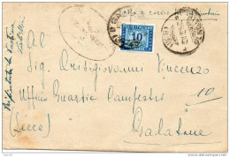 1949 SEGNATASSE LETTERA CON ANNULLO BITONTO - Postage Due