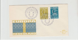 1966 N.1 BUSTE EUROPA CEPT PREMIER JOUR D'EMISSION FIRST DAY COVER ERSTTAGSBRIEF 1°GIORNO EMISSIONE NEDERLAND - 1966