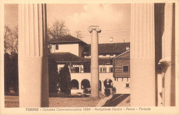 24202 "TORINO-COLONNA COMMEMORATIVA 1898-PADIGLIONE CACCIA-PESCA-FORESTE-ESPOSIZ. TORINO1928"-VERA FOTO-CART. NON SPED. - Exhibitions