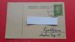 Dopisnica FNRJ 10 Din(Tito).Zig/postmark:Kranj - Covers & Documents