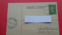 Dopisnica FNRJ 10 Din(Tito).Zig/postmark:Kranj+Ljubljana - Covers & Documents
