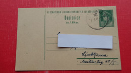 Dopisnica FLRJ 1.50 Din(Tito).Zig/postmark:Kranj - Covers & Documents