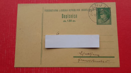 Dopisnica FLRJ 1.50 Din(Tito).Zig/postmark:Kranj - Covers & Documents