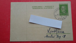 Dopisnica FNRJ 10 Din(Tito).Zig/postmark:Kranj - Covers & Documents