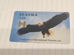 UNITED STATES-ALASKA-(USA-ASK-09-INR-9)-Alaskan Bald Eagle Complimentary-(3)-(3.50)-(C41043497)-tirage-6.000-good - Chipkaarten