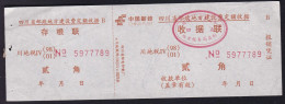 CHINA  CHINE SICHUAN ADDED CHARGE LABEL (ACL)  0.20 YUAN - Autres & Non Classés