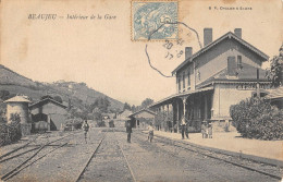 CPA 69 BEAUJEU / INTERIEUR DE LA GARE - Beaujeu