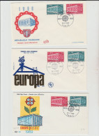 1969 N.3+ 1 CART. BUSTA EUROPA CEPT PREMIERJOUR D'E MISSION FIRST DAY COVER ERSTTAGSBRIEF 1°GIORNO EMIS. REP. FRANCAISE - 1969