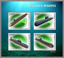 DJIBOUTI 2023 MNH Submarines U-Boote M/S - OFFICIAL ISSUE - DHQ2345 - Submarines