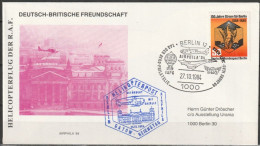 BRD Helikopterpost Befördert Mit Gazelle  Sonderstempel Berlin AIRPHILA`84 27.10.1984 Michel Nr.720 Berlin ( FP 308) - Airmail