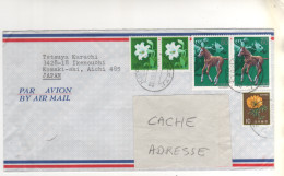 Timbres , Stamps " Fleurs , Cheval , équigtation " Sur Lettre Complète , Cover , Mail Du 20/12/83 - Briefe U. Dokumente