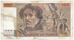 Franciaország 1995. 100Fr T:F Tűlyukak France 1995. 100 Francs C:F Pin Holes Krause P#152 - Non Classés