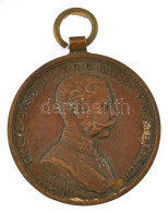 1914. "Ferenc József Bronz Vitézségi Érem" Bronz Kitüntetés Mellszalag Nélkül. Szign.: Tautenhayn T:XF,VF Patina Hungary - Unclassified