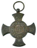 1916. "Vas Érdemkereszt" Hadifém Kitüntetés Mellszalag Nélkül T:XF Hungary 1916. "Iron Merit Cross" War Metal Decoration - Unclassified