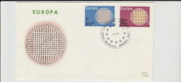 1970 N. 1 BUSTA EUROPA CEPT PREMIERJOUR D'E MISSION FIRST DAY COVER ERSTTAGSBRIEF 1°GIORNO EMISSIONE BELGIQUE BELGIE - 1970