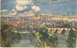 * T2/T3 1951 Praha, Prag, Prague; Hradcany A Karluv Most / Castle, Bridge (Rb) - Non Classificati