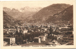 ** T2/T3 Bolzano, Bozen (Tirol); Panorama E Giardino Delle Rose / General View And The Rose Garden (EK) - Zonder Classificatie