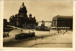 T3 1936 Saint Petersburg, Sankt-Peterburg, St. Petersbourg, Leningrad; Vorovskogo Square, Tram, Monument, Statue, Automo - Non Classés