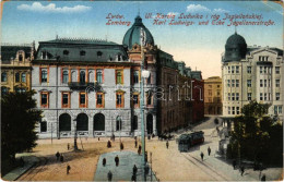 T3 Lviv, Lwów, Lemberg; Ul. Karola Ludwika I Róg Jagiellonskiej / Street And Tram (EK) + ""M. KIR. 308. HONVÉD GYALOG EZ - Non Classés