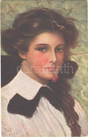 T2/T3 1915 Reife Kirschen / Cherry Ripe. Lady Art Postcard S: Underwood (EK) - Non Classificati