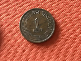 Münze Münzen Umlaufmünze Singapur 1 Cent 1974 - Singapour