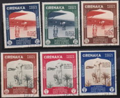 Cirenaica    .  Y&T   .     6 Stamps    .    O       .   Cancelled - Cirenaica