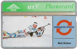 UK - BT - L&G - BTO-052 - Sports Series #7, Mark Kirchner - 308G - 1993, 5U, 5.000ex, Mint - BT Overseas Issues