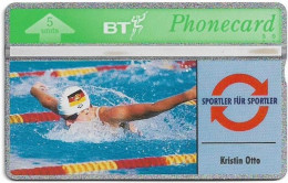 UK - BT - L&G - BTO-054 - Sports Series #9, Kristin Otto - 308G - 1993, 5U, 5.000ex, Mint - BT Overseas Issues