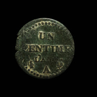 France, 1 Centime, An 7, A - Paris, Cuivre (Copper), TB+ (VF), KM#646, G.76, F.100 - 1 Centime