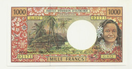 FRENCH PACIFIC TERRITORIES POLYNESIA 1000 FRANCS ND P-2h (2004) UNC - Territoires Français Du Pacifique (1992-...)