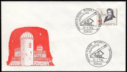 GERMANY(1984) Friedrich Bessel. Graph Of Bessel Function. Unaddressed FDC With Cachet And Thematic Telescope Cancel. Sco - 1981-1990