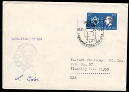 EAST GERMANY(1983) Euler. Polyhedron. FDC With Cachet And Thematic Cancel. Scott No 2371. - 1981-1990