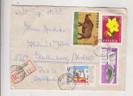 POLAND 1969  TARNOWSKIE GORY Registered Cover To Germany - Covers & Documents