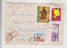 POLAND 1969  TARNOWSKIE GORY Registered Cover To Germany - Lettres & Documents