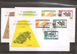 Rwanda - 1 Anniversaire De L'indépendance ( 3 FDC De 1963  à Voir) - 1962-1969