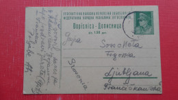 Dopisnica FNRJ 1.50 Din(Tito).Zig/postmark:Crikvenica.Pisal/podpis:Ati Soss. - Covers & Documents
