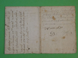 DF4  FRANCE   BELLE LETTRE RARE  24 MAI 1670   ++ TEXTE +AFFR. INTERESSANT + - ....-1700: Precursors