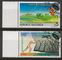 NATIONS-UNIES (VIENNE): Obl., N°YT 127 Et 128, TB - Gebraucht