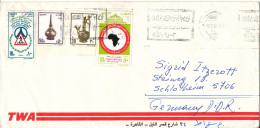 Egypt Cover Sent Air Mail To Germany 17-7-1990 Topic Stamps - Lettres & Documents