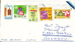 Egypt Cover Sent Air Mail To Germany 15-8-1992 Topic Stamps - Lettres & Documents