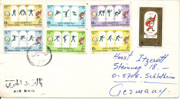 Egypt Cover Sent Air Mail To Germany 1991 Topic Stamps - Cartas & Documentos