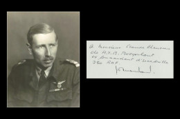 Hugo Burgerhout (1913-1988) - No. 320 Squadron RAF - Signed Card + Photo - COA - Vliegeniers & Astronauten