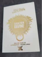 Nouveau échantillon Tigette - Perfume Sample - Divine De Jean Paul Gaultier - Echantillons (tubes Sur Carte)